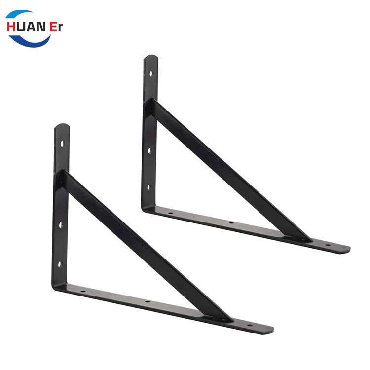 Black Metal Wall Shelf Brackets